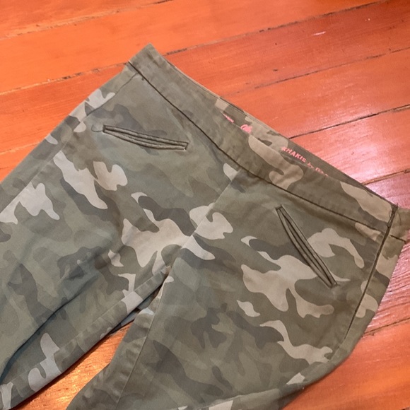 GAP Super Skinny Camo Ankle Khaki Pants Green - Picture 3 of 8